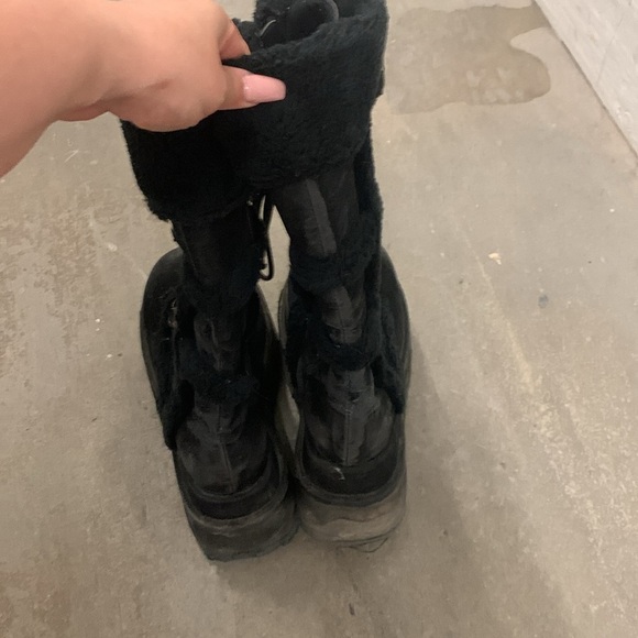 Demonia bear 202 Black Platform boots goth - Picture 3 of 9